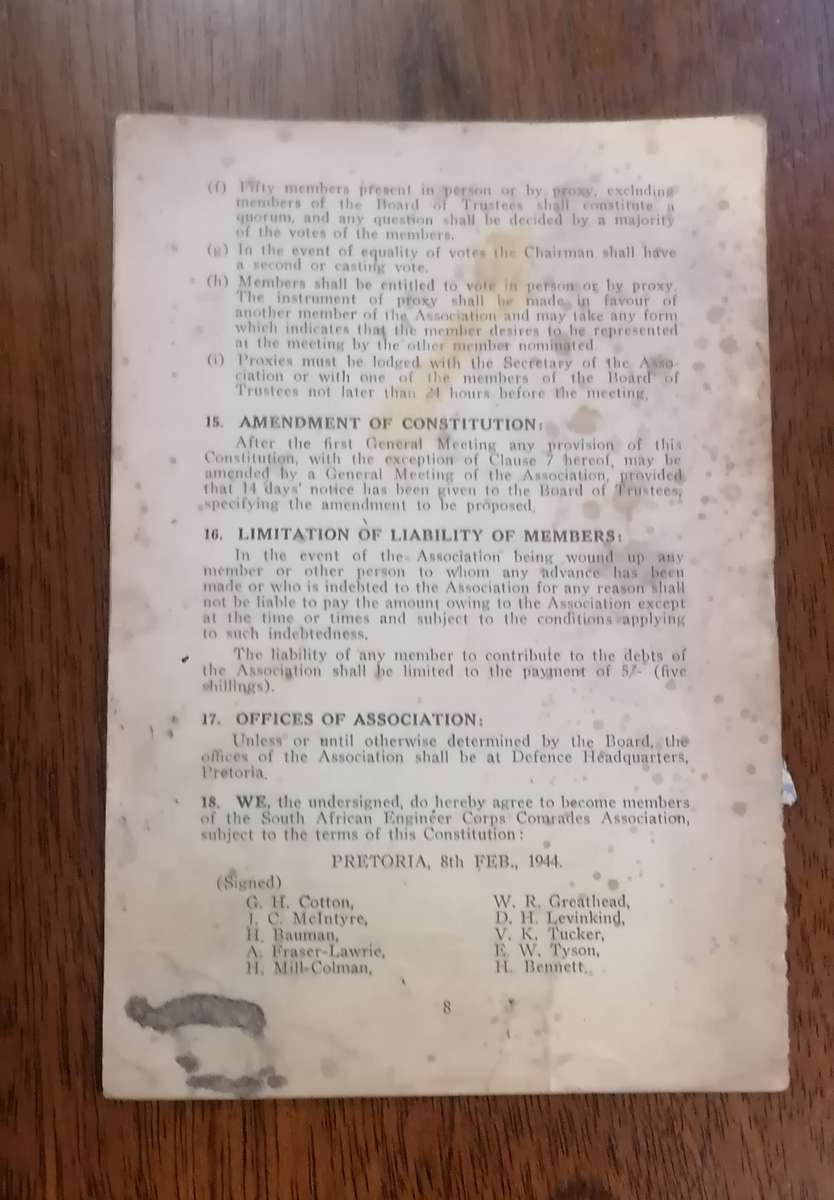 3 x WAR CONSTUTION AND RULE BOOKLETS