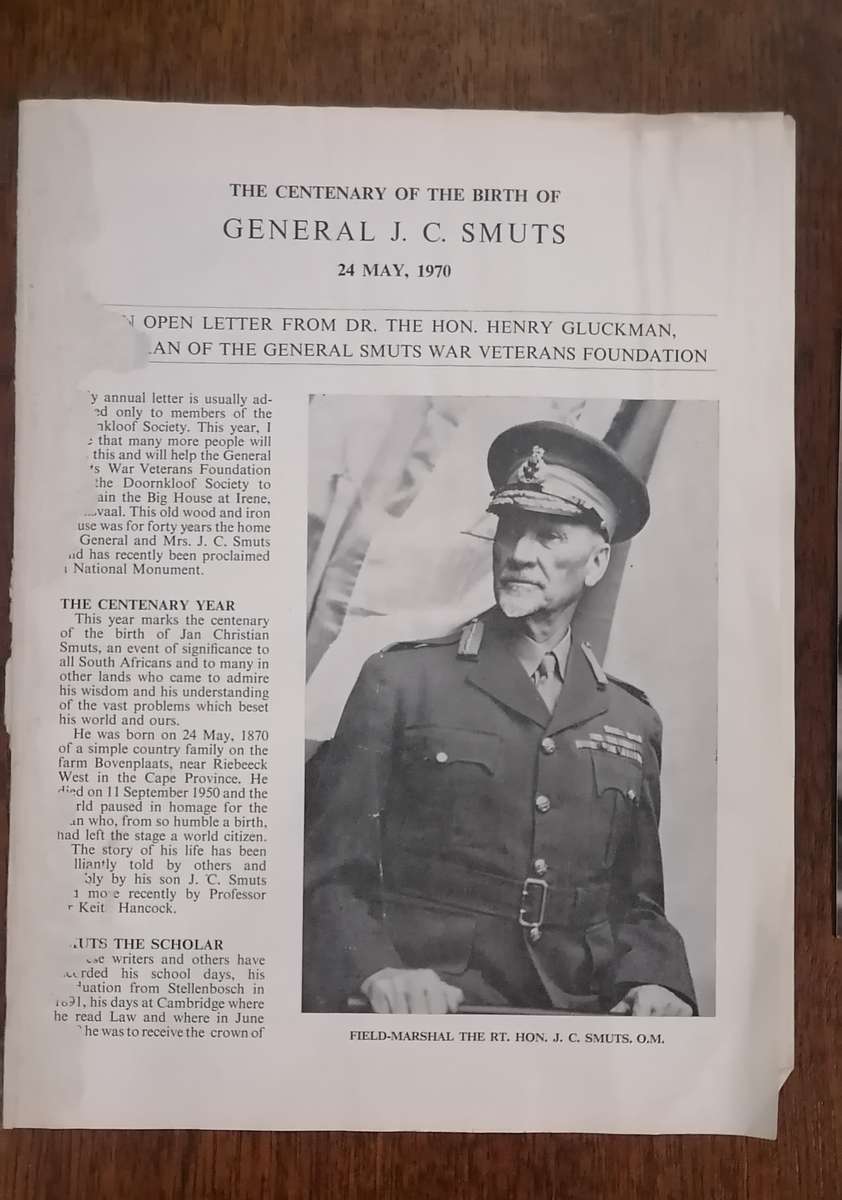 GENERAL J C SMUTS LOT