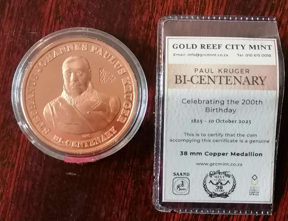 PAUL KRUGER I-CENTENARY MEDALLION
