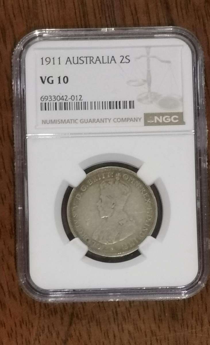 1911 AUSTRALIAN SILVER FLORIN