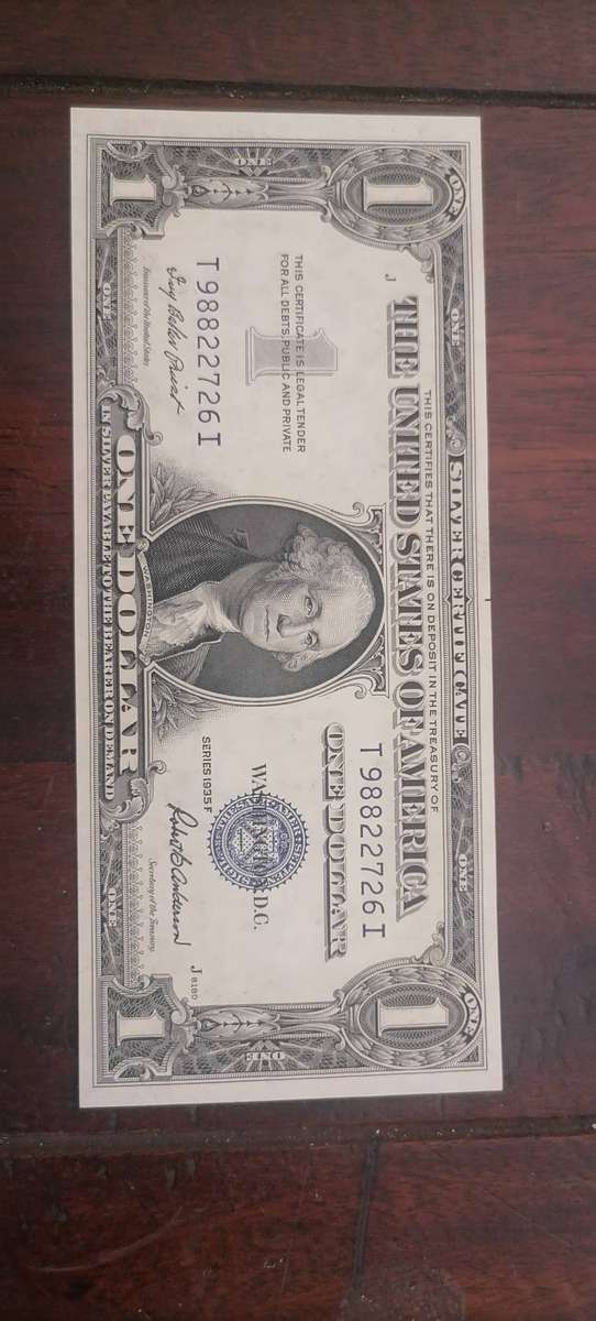 1935 USA BLUE DOLLAR NOTE