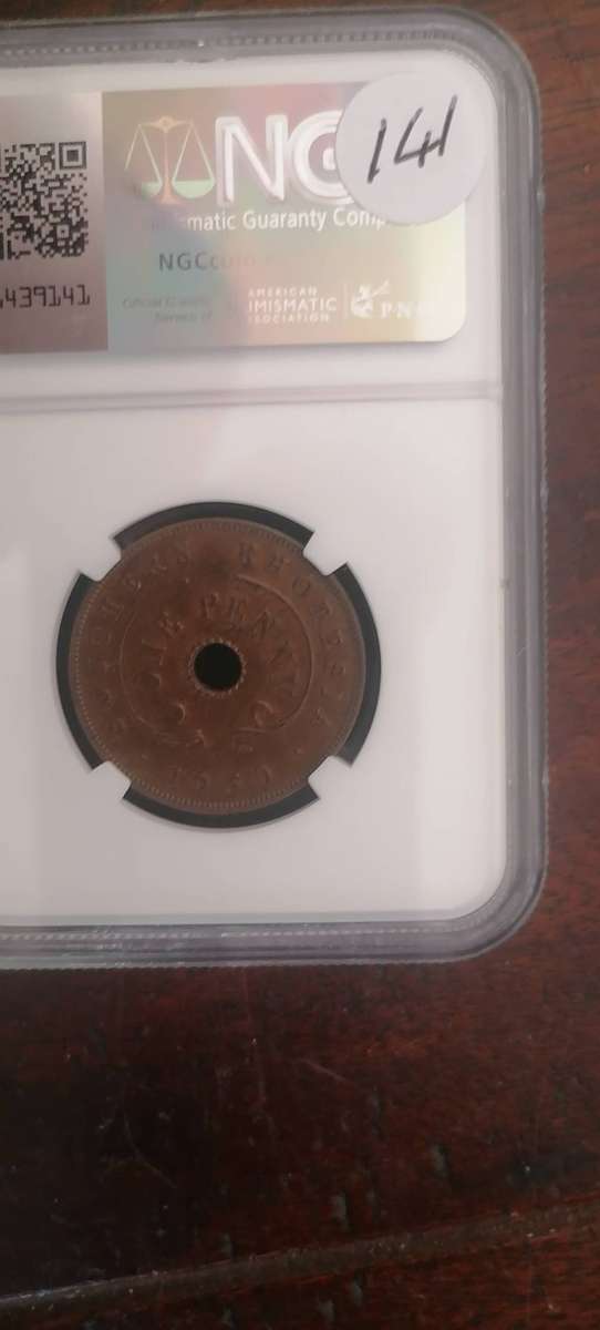 1950 SOUTHERN RHODESIA PENNY AU DETAILS