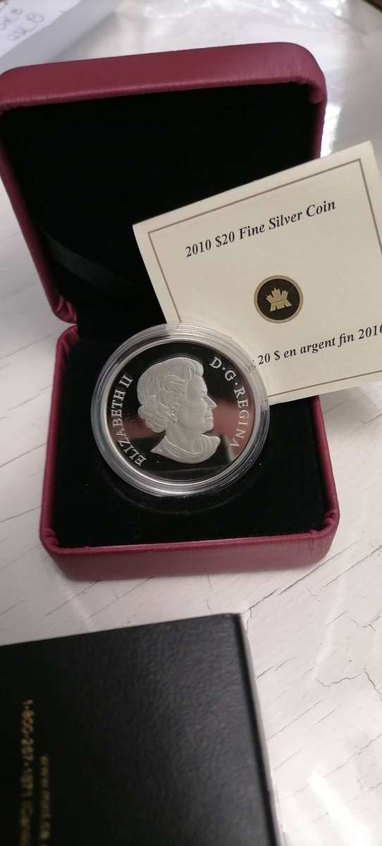 2010 CANADIAN  20 $ PROOF SILVER DOLLAR