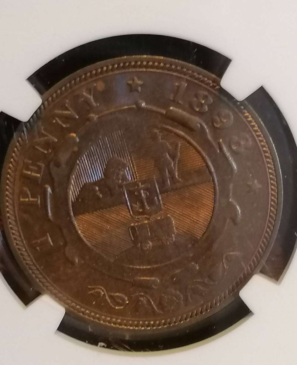 1898 ZAR PENNY MS 62BN