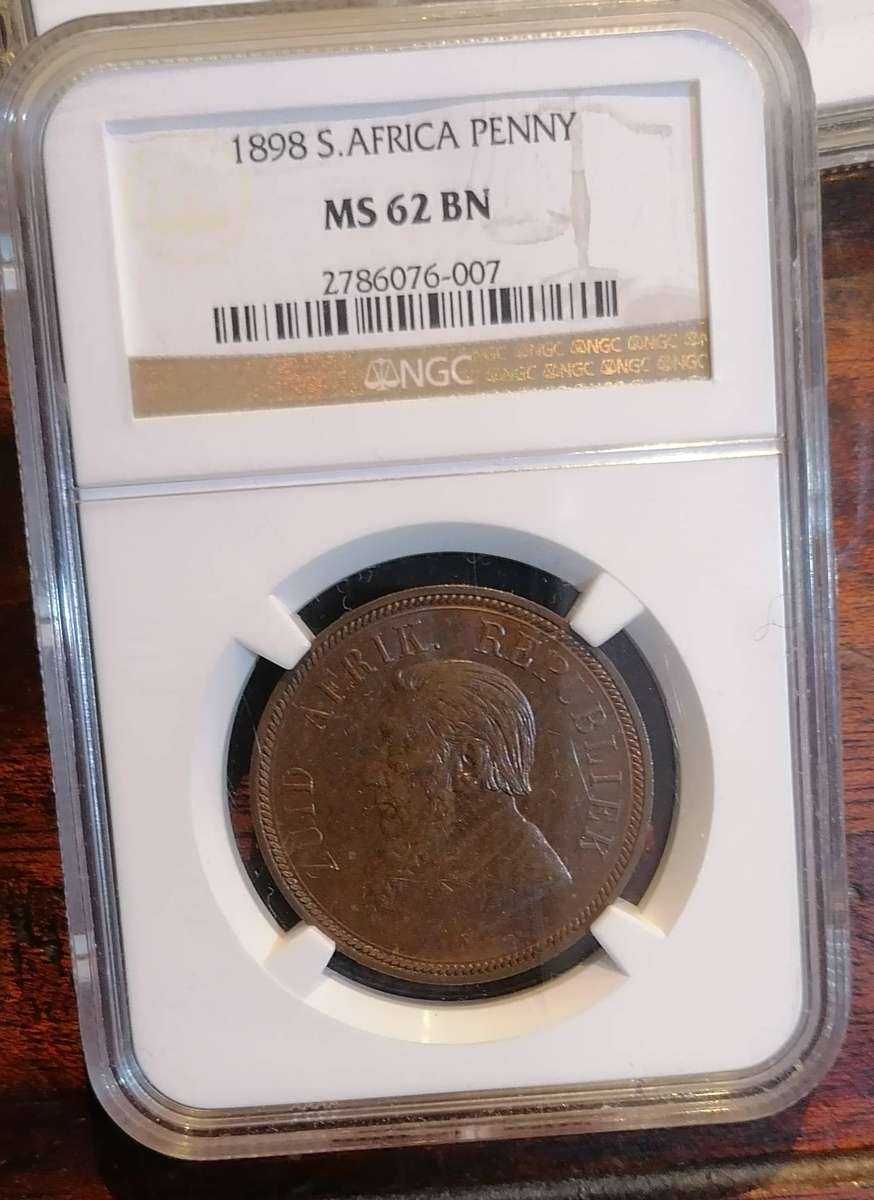 1898 ZAR PENNY MS 62BN