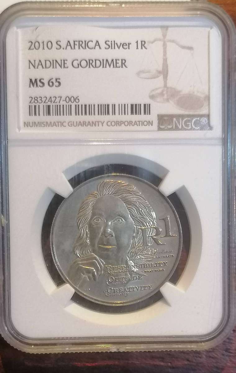 2010 SILVER R1 NADINE GORDIMER MS65