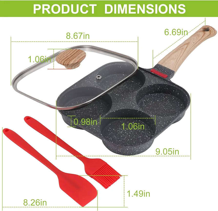 4 CUP NON STICK EGG PAN