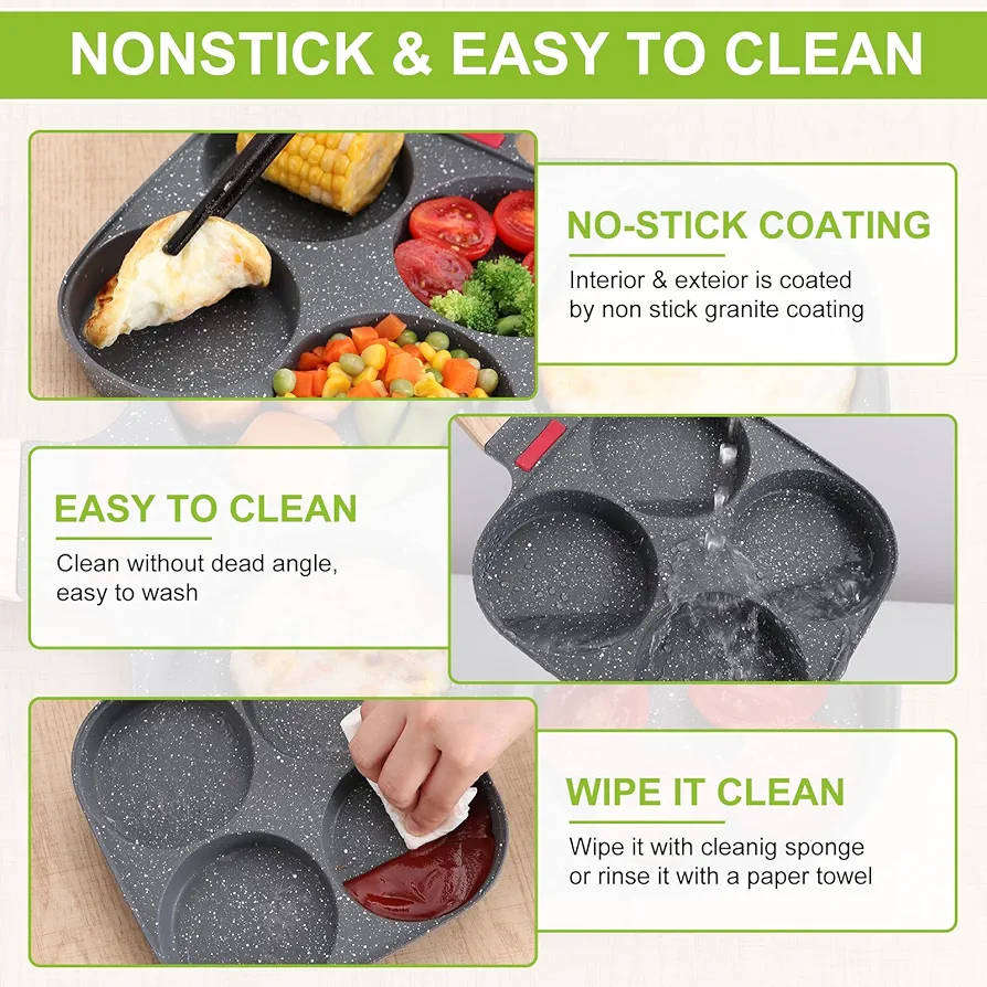 4 CUP NON STICK EGG PAN