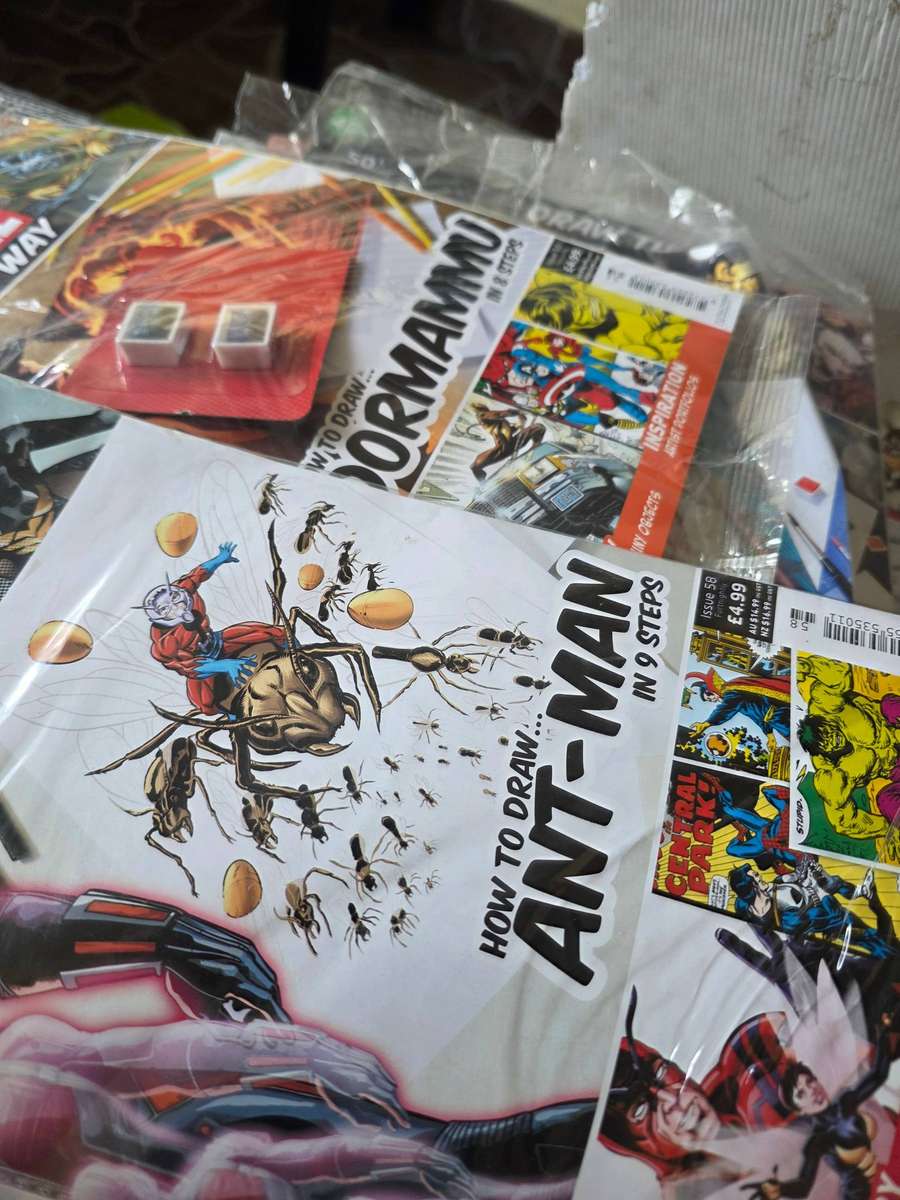 10 ISSUES STEP BY STEP GUIDE(DRAW THE MARVEL WAY) 46 PIECES_(ISSUES 42 TO 58 )
