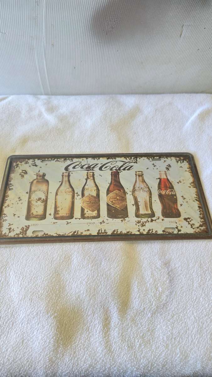 COCA-COLA METAL SIGN(30 X 15CM)1899 -1957