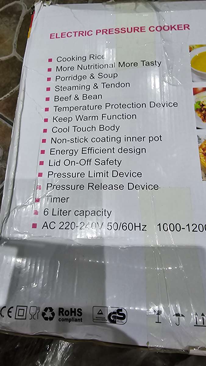 ELECTRIC PRESSURE COOKER-SEE DESCRIPTION