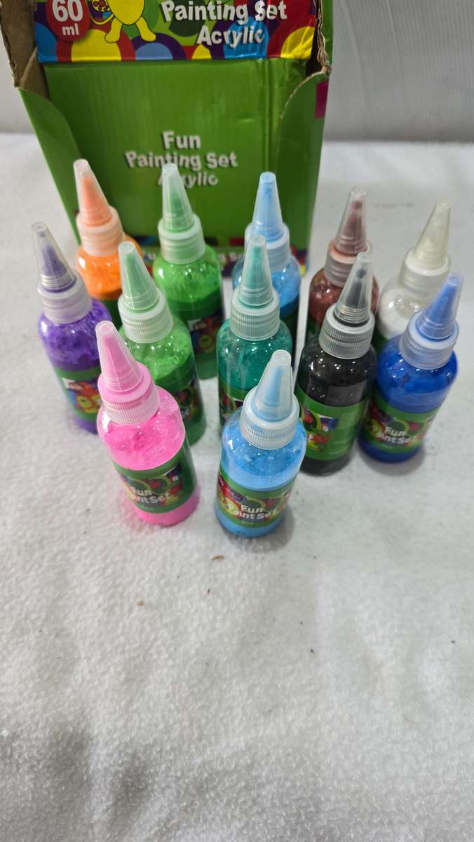12 PIECE FUN PAINTING ACRYLIC SET(60ML EA)