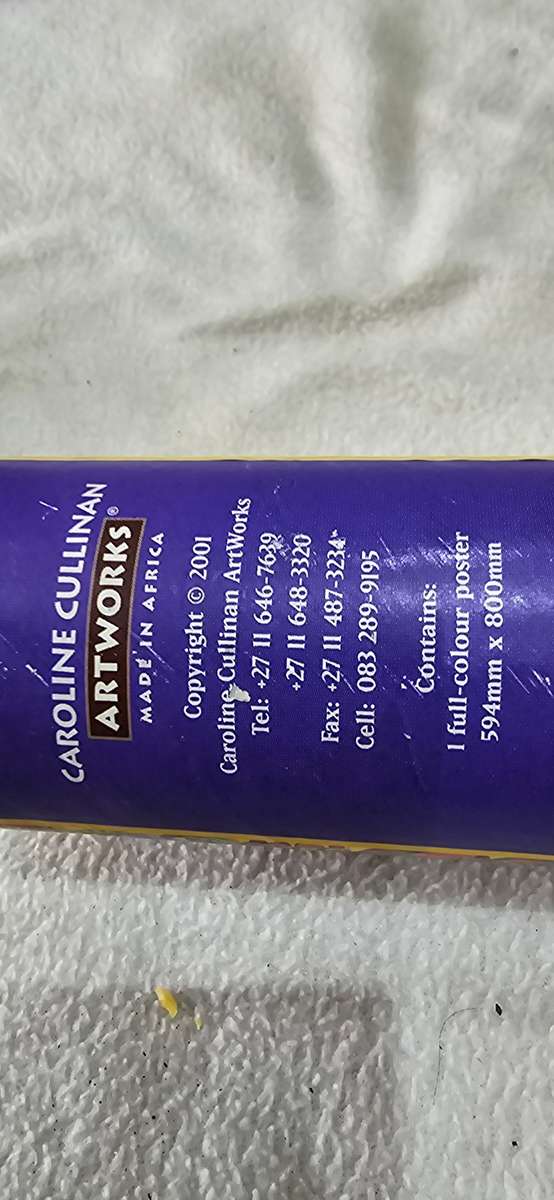 DREAM AFRICA  BY CAROLINE CULLINAN JUMBO SIZE WALL POSTER IN POSTER ROLL BOX