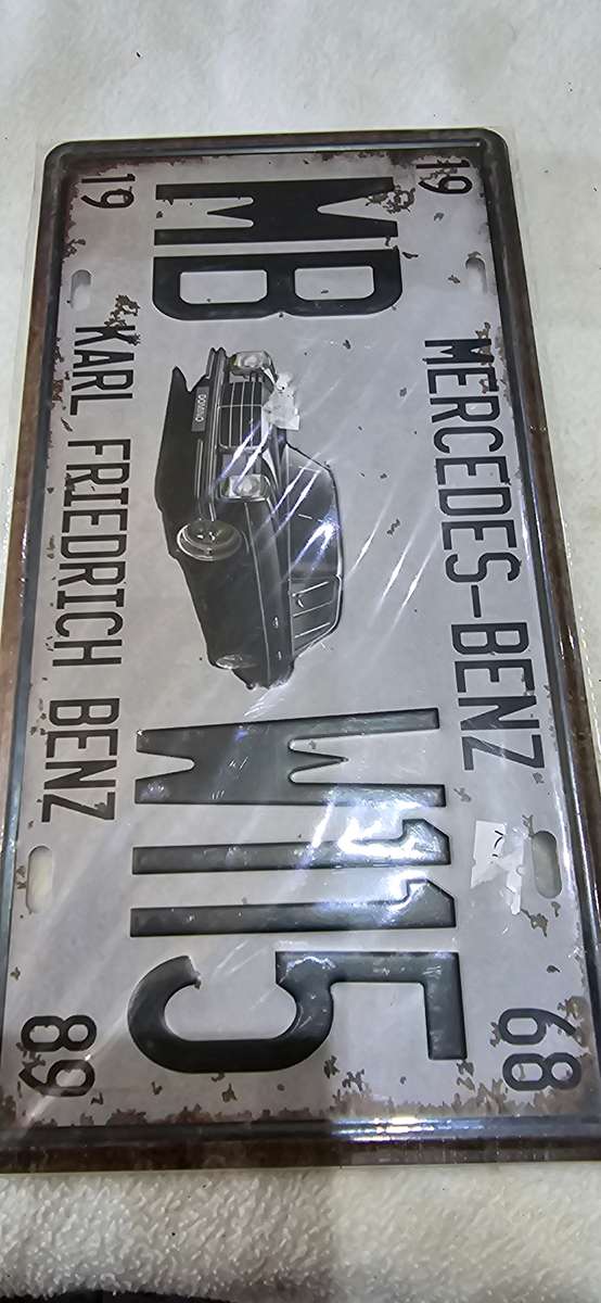 MERCEDE BENZ METAL SIGN(30 X 15CM(