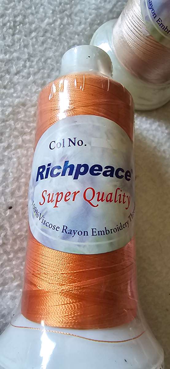 12 SHADES 100 PERCENT VISCOSE RAYON EMBROODERY THREAD