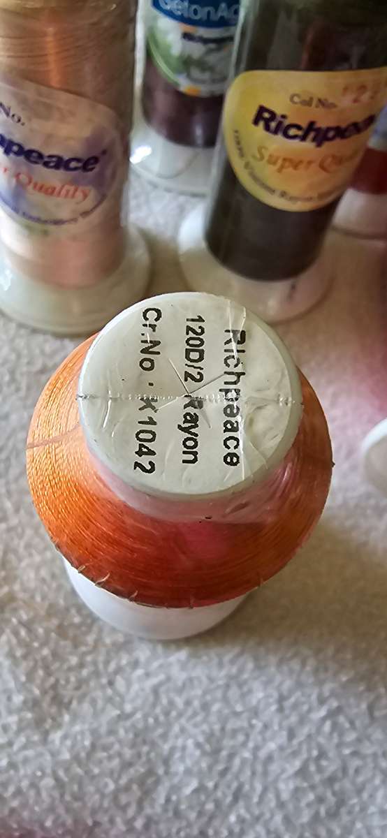 12 SHADES 100 PERCENT VISCOSE RAYON EMBROODERY THREAD