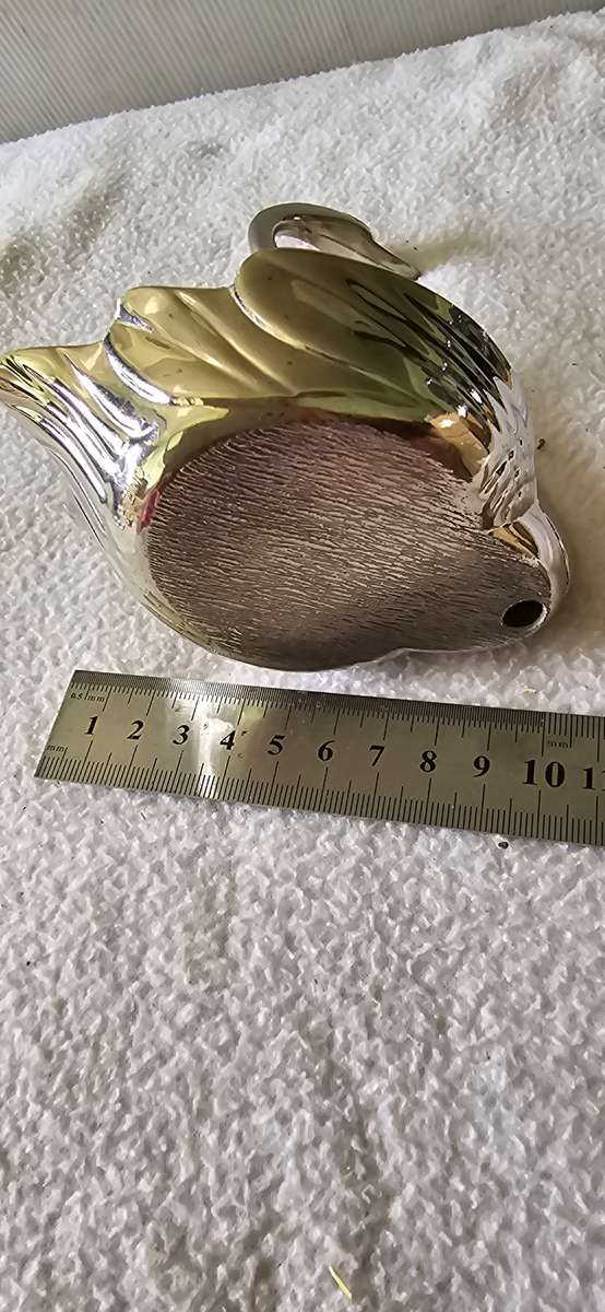 SILVERPLATED SWAN GLASS HOLDER