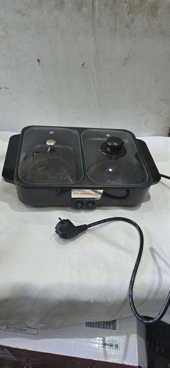 2 COMPARTMENTS ELECTRIC COOKING AND FRYING POT