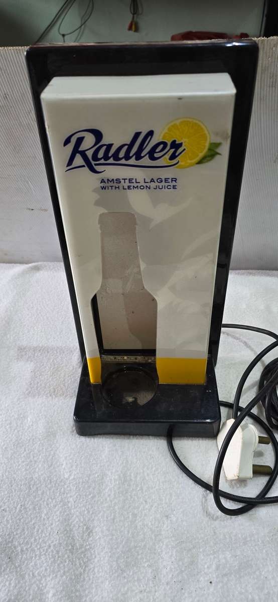 AMSTEL LAGER LIGHT UP BAR SIGN(WORKS)35 X 18CM