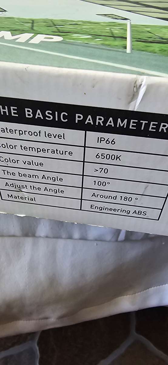 WALL MOUNT SOLAR STREET LAMP(REMOTE CONTROLLED)58  X 32CM