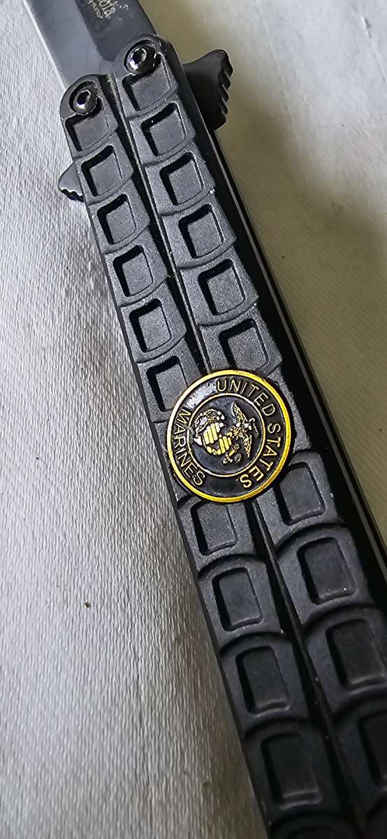 US MARINE COLUMBIA FOLD UP POCKET KNIFE