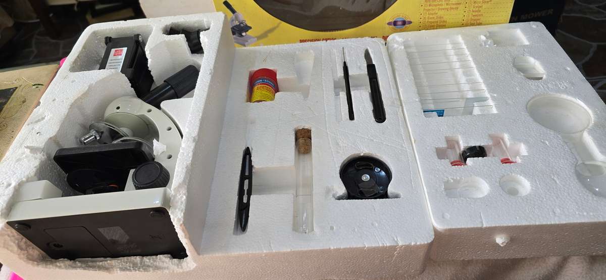 5 in one microscope set with die cast body