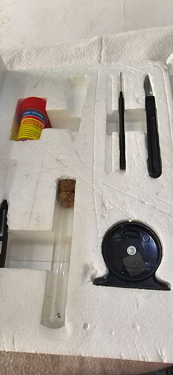 5 in one microscope set with die cast body