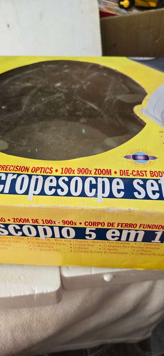 5 in one microscope set with die cast body