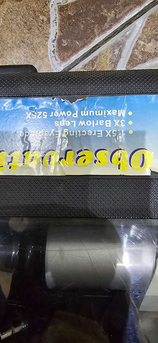 REFRACTOR TYPE TELESCOPE (COMPLETE SET WITH TRIPOD)IN CASE-MINT CONDITION