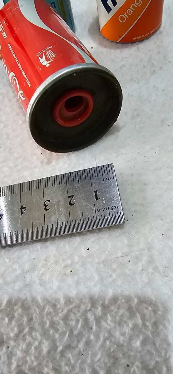 6 X VINTAGE O.33 LITER SIFT DRINK CANS(MADE IN GERMANY)