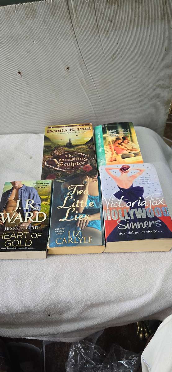 5 PIECE READING NOVELS