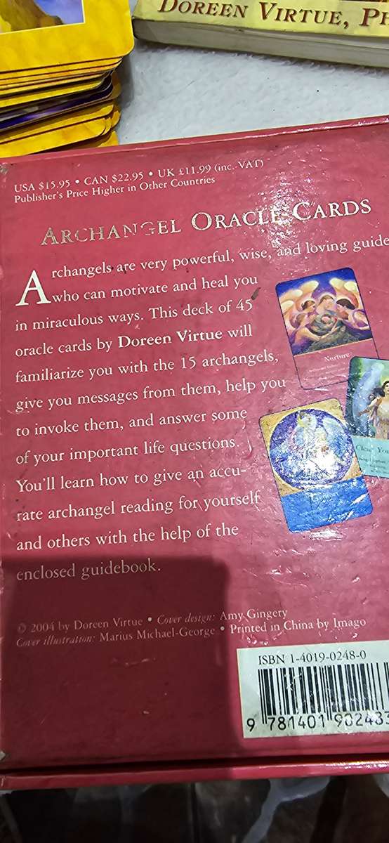 COMPLETE SET OF 45 ARCHANGEL ORACLE CARDS WITH GUIDE BOOK(EXCELLENT CONDITION)