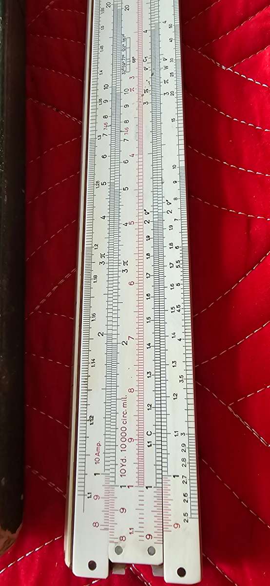 VINTAGE FABER CASTELL SLIDE RULER