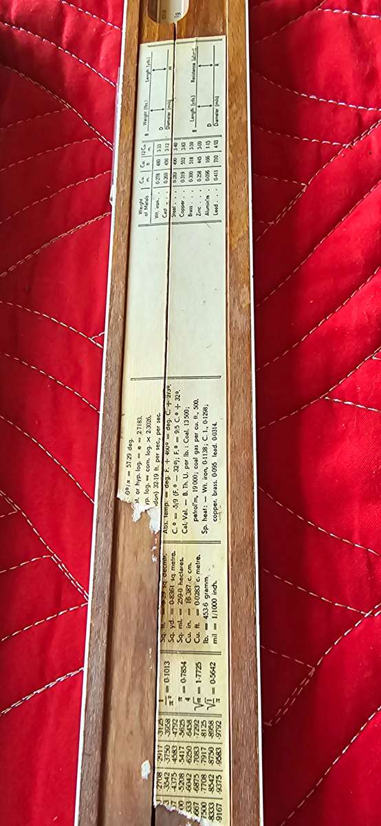 VINTAGE FABER CASTELL SLIDE RULER