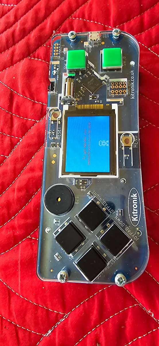 KITRONIC HANDHELD ARCADE GAME FOR MAKECODE ARCADE
