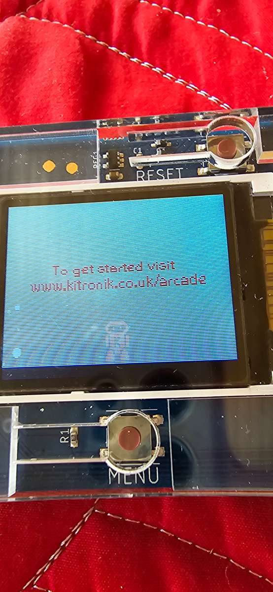 KITRONIC HANDHELD ARCADE GAME FOR MAKECODE ARCADE
