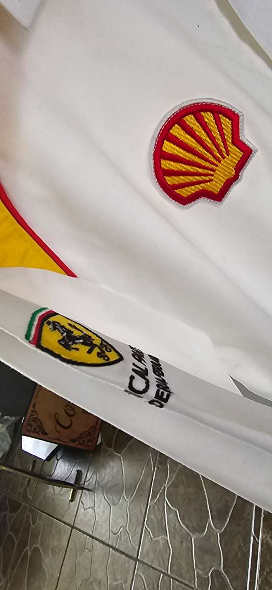 SHELL/FERRARI MENS COTTON SHIRT(LARGE)