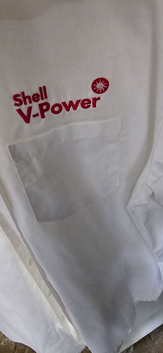 SHELL/FERRARI MENS COTTON SHIRT(LARGE)