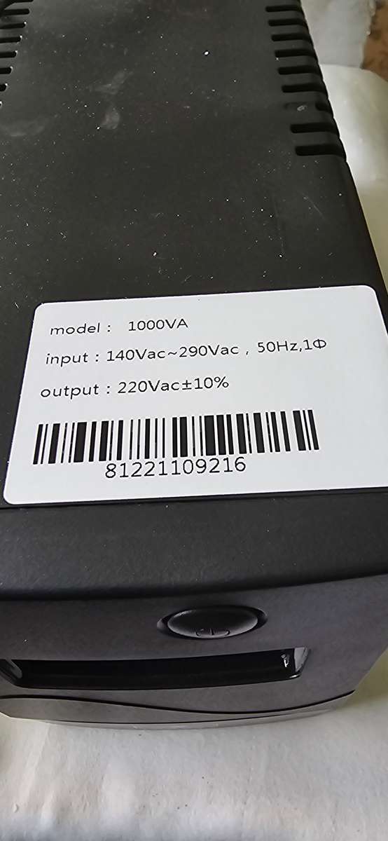 LINE INTERACTIVE UPS POWER WITH BUILT IN BATTERY (1000VA)