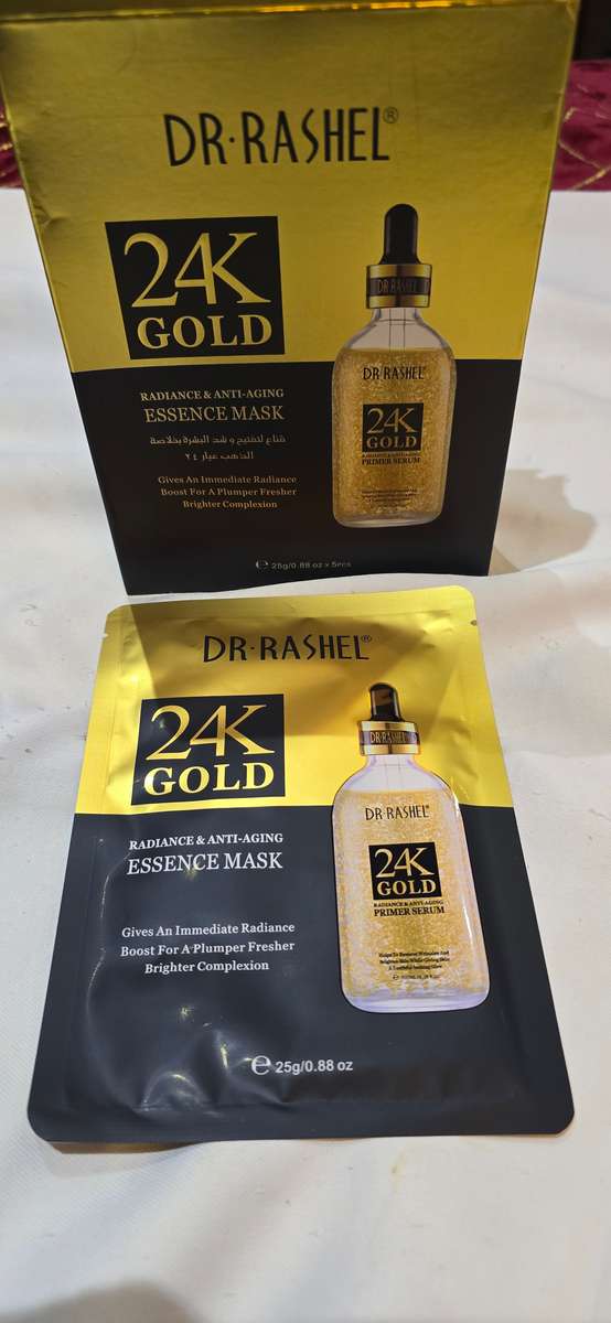 DR .RASHEL 24K GOLD RADIANCE & ANTI-AGING ESSENCE MASK(5 X 25g PKTS IN A BOX)