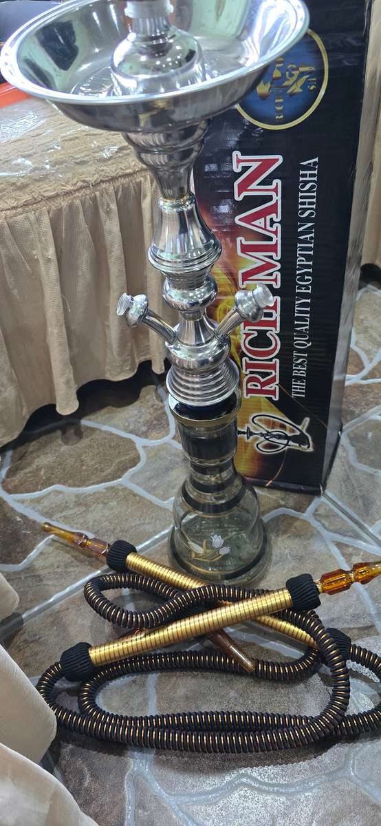 RICHMAN BEST QUALITY EGYPTIAN  HOOKAH SET(75CM TALL)WITH PIPES