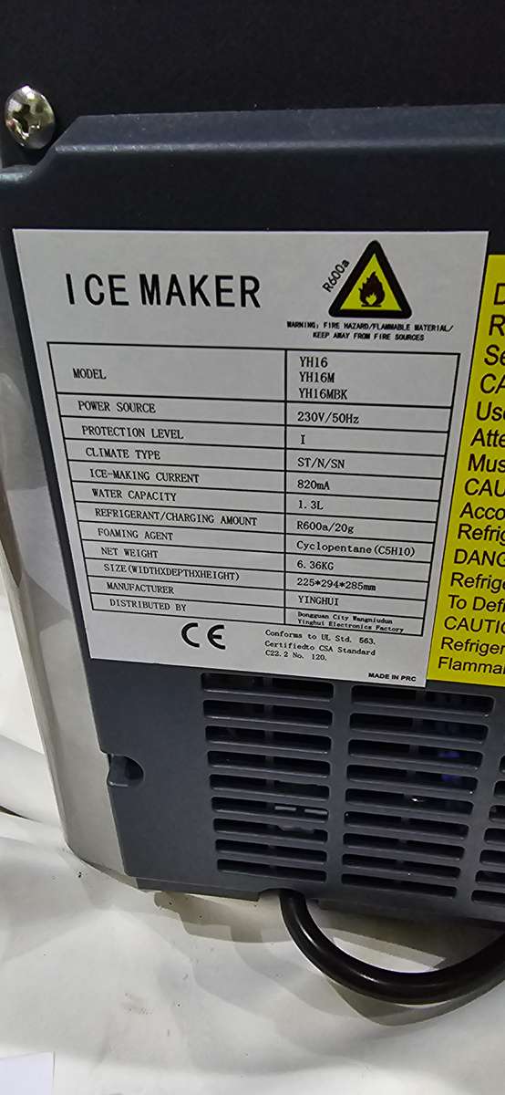 Ice Maker (Unused) 1.3L