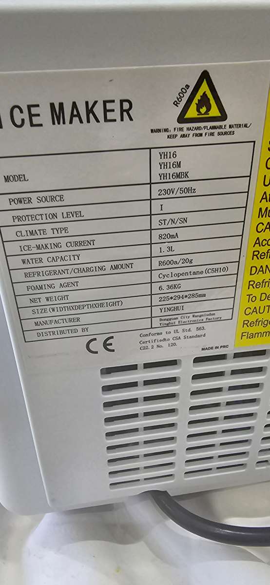 COUNTERTOP ICE MAKER(UNUSED CONDITION)