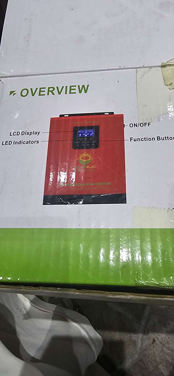 1.5/3KVA PURE SINEWAVE HYBRID SOLAR INVERTER(UNUSED)SEE DESCRIPTION