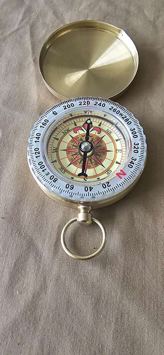 COPPER SURVIVAL COMPASS