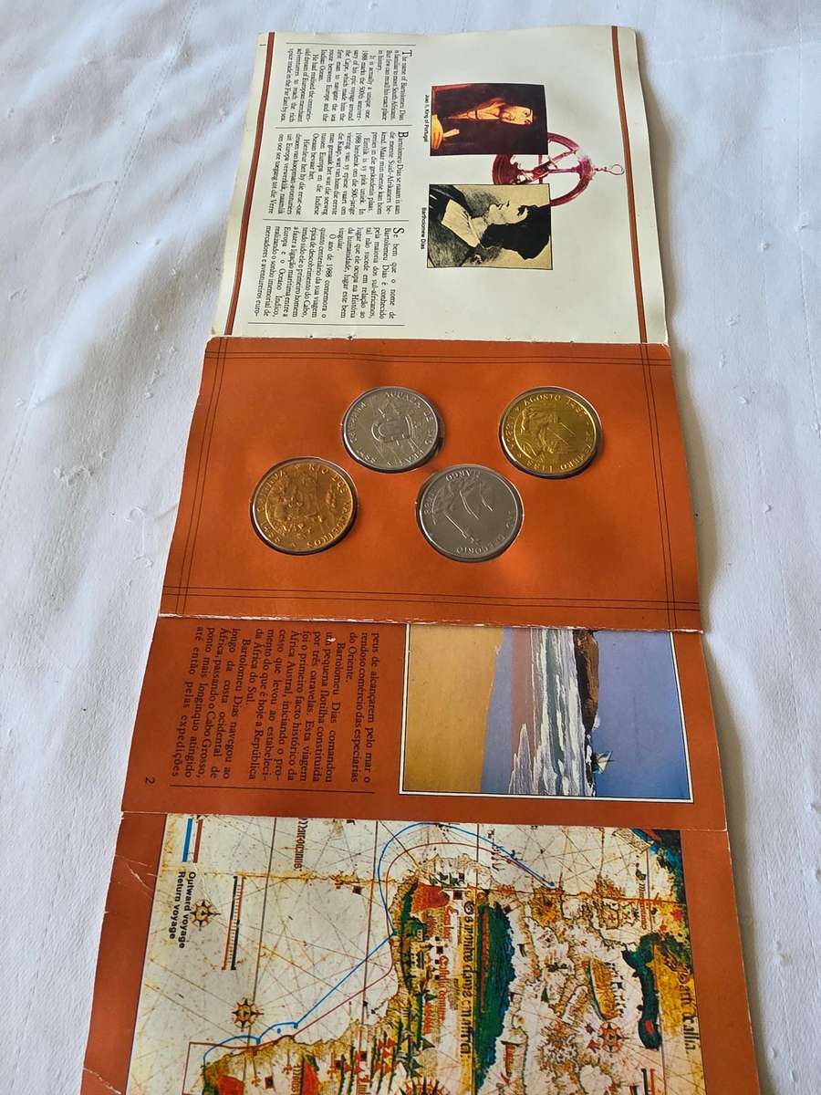 Dias 88 4 Set Coins (500 Anniversary of B.Diaz Voyage of the Cape in 1488) Mint