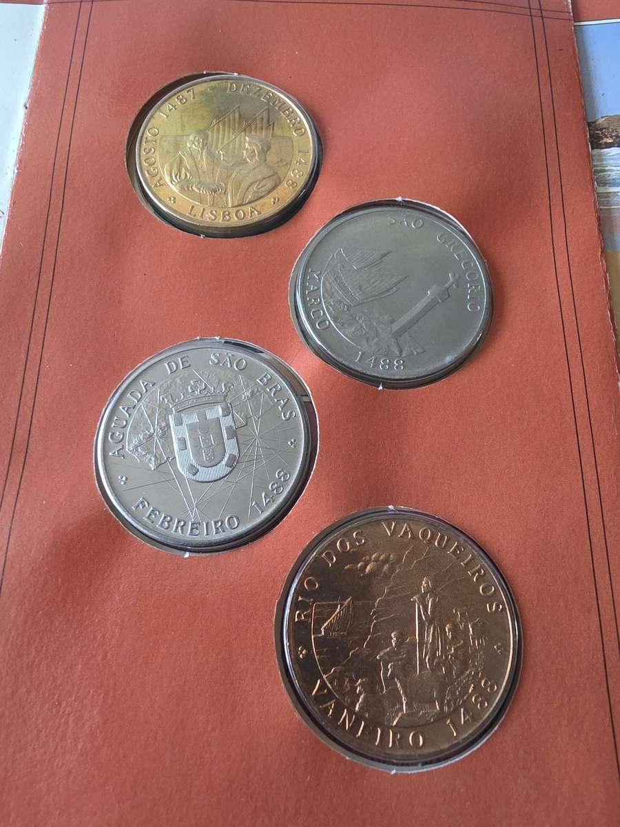 Dias 88 4 Set Coins (500 Anniversary of B.Diaz Voyage of the Cape in 1488) Mint