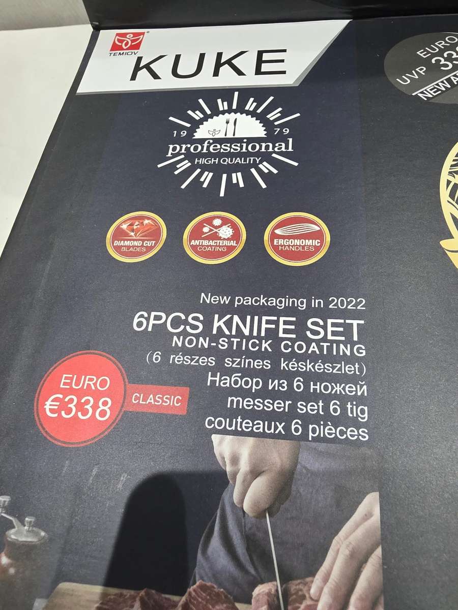 ORIGINAL KUKE CHEF QUALITY 6 PIECE KNIFE SET