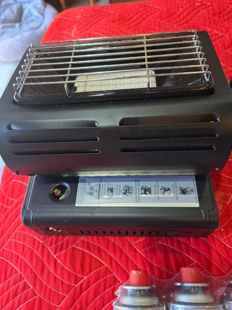 PORTABLE 2 IN ONE GAS HEATER INCL.4 CANISTER GAS