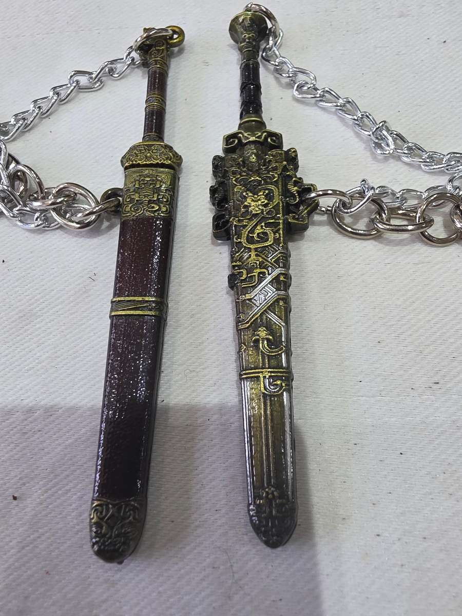 SET OF TWO MINIATURE SWORDS